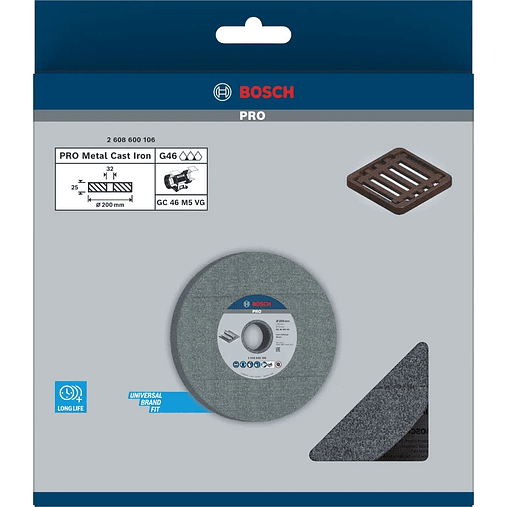Disco de Ø200mm rebarbar PRO Metal BOSCH  3