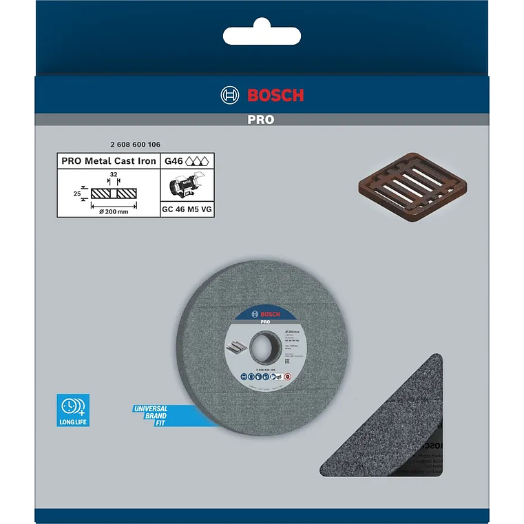 Disco de Ø200mm rebarbar PRO Metal BOSCH  3