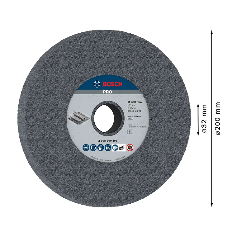 Disco de Ø200mm rebarbar PRO Metal BOSCH  2