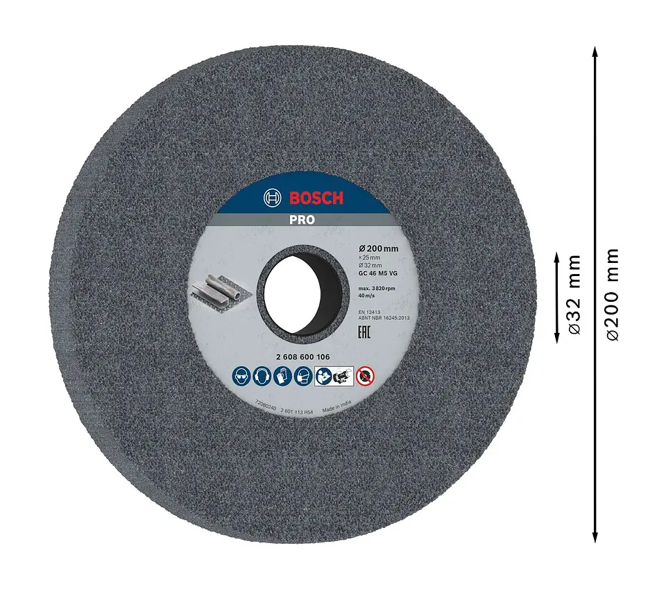 Disco de Ø200mm rebarbar PRO Metal BOSCH  2