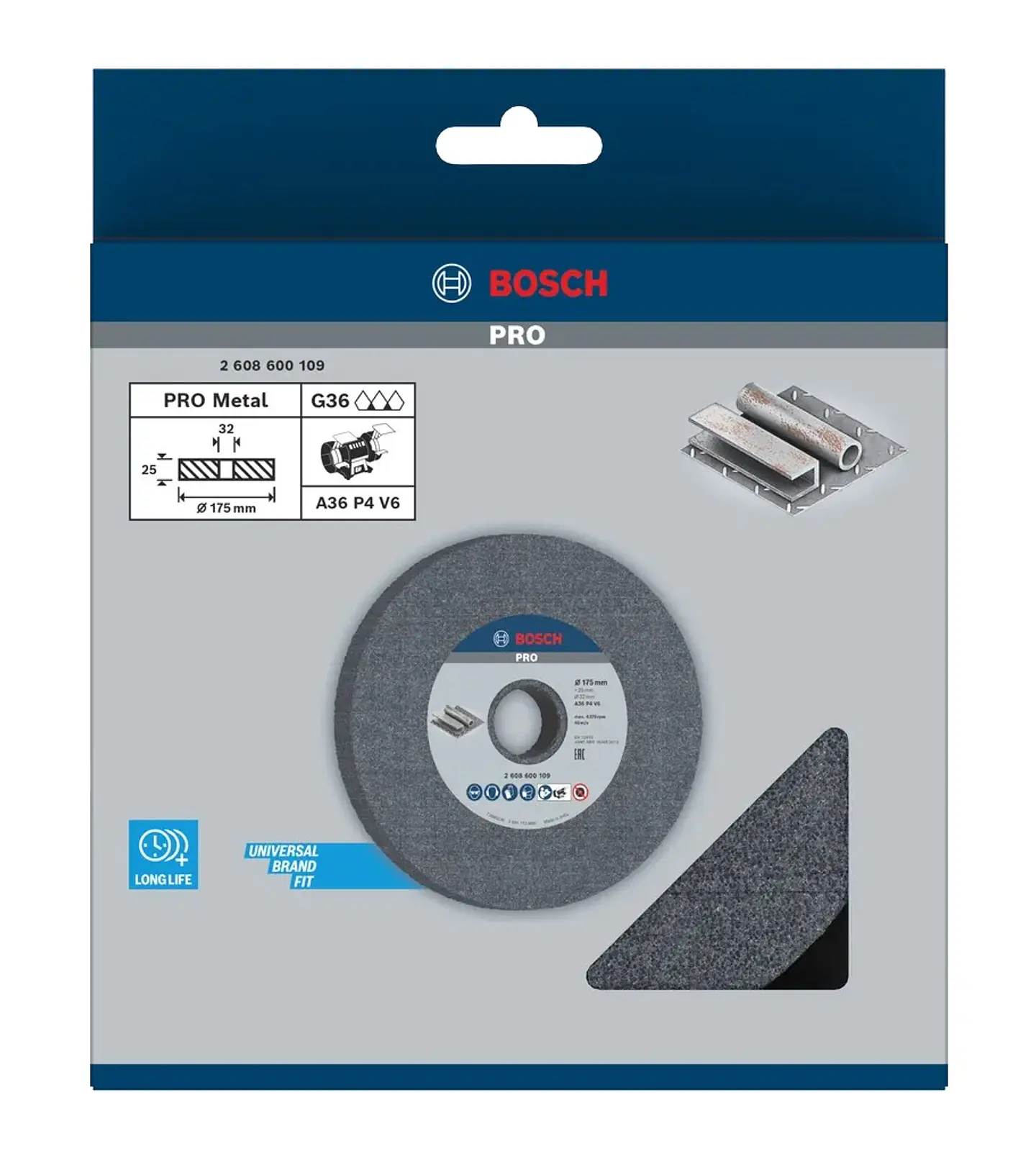 Disco de Ø175mm rebarbar PRO Metal BOSCH  3