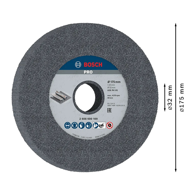 Disco de Ø175mm rebarbar PRO Metal BOSCH  2