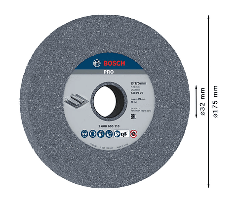 Disco de Ø175mm rebarbar PRO Metal BOSCH