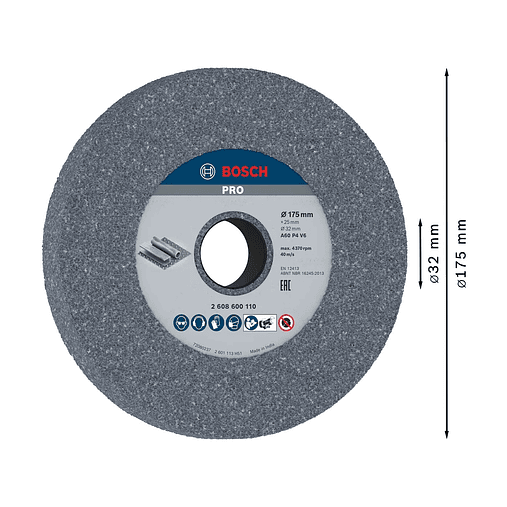 Disco de Ø175mm rebarbar PRO Metal BOSCH 2