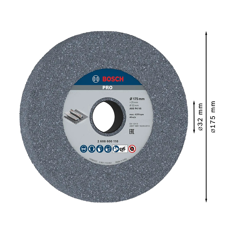 Disco de Ø175mm rebarbar PRO Metal BOSCH 2