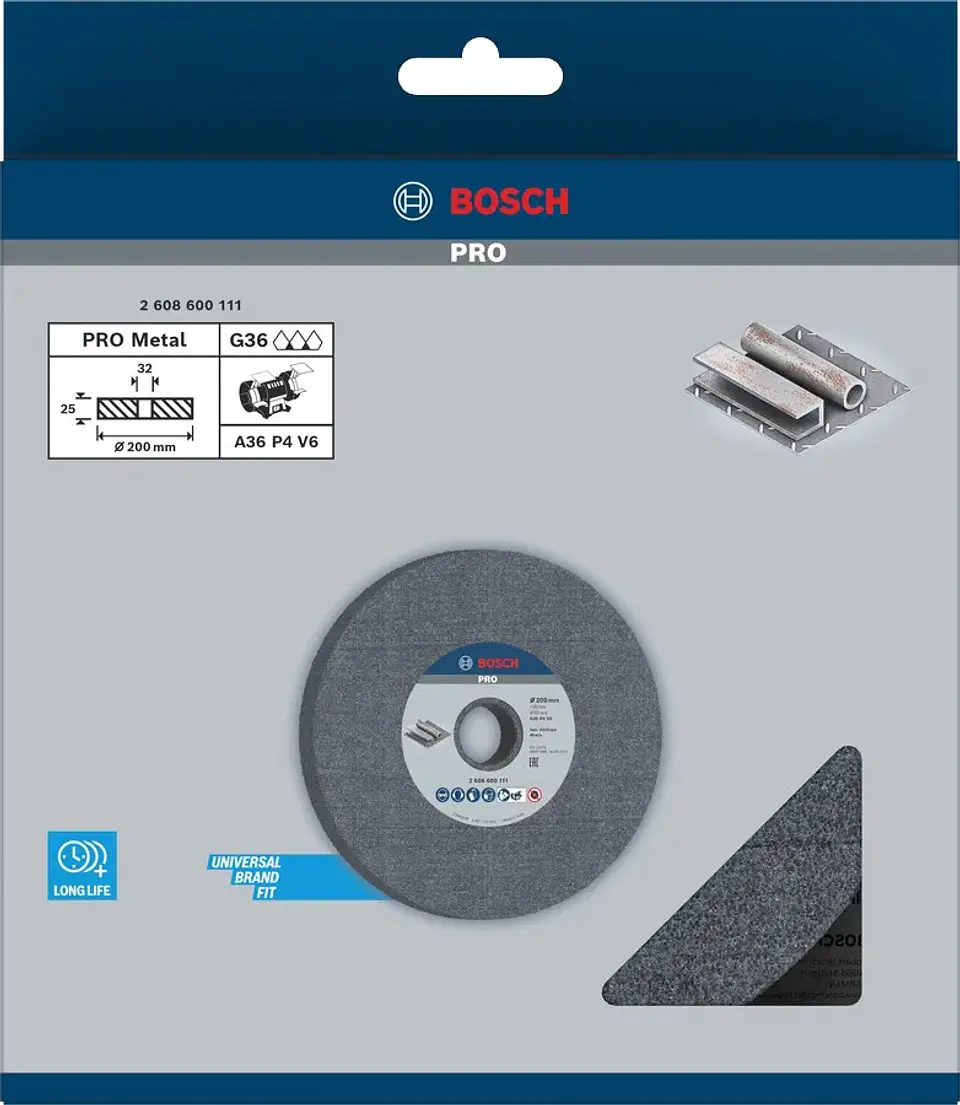 Disco de Ø200mm rebarbar PRO Metal BOSCH 3