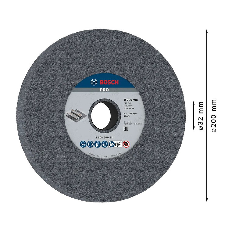 Disco de Ø200mm rebarbar PRO Metal BOSCH 1