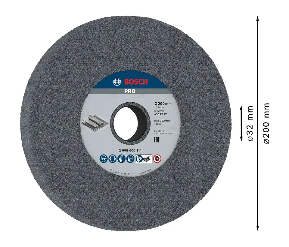Disco de Ø200mm rebarbar PRO Metal BOSCH 1