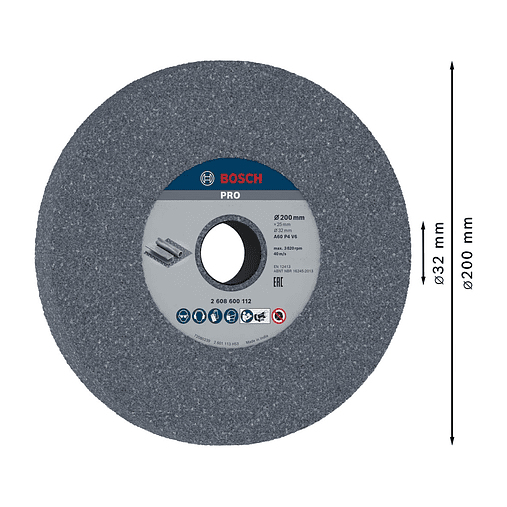 Disco de Ø200mm rebarbar PRO Metal BOSCH 2