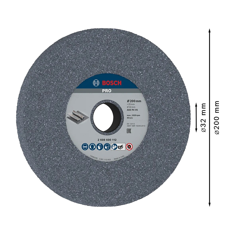 Disco de Ø200mm rebarbar PRO Metal BOSCH 2