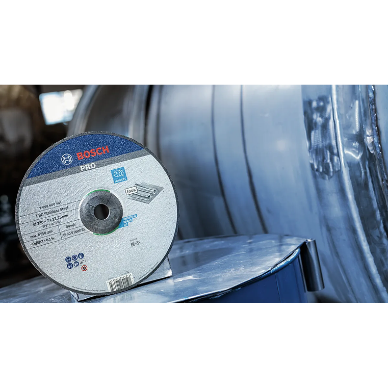 Disco de rebarbar Ø180mm colado PRO Stainless Steel BOSCH  10
