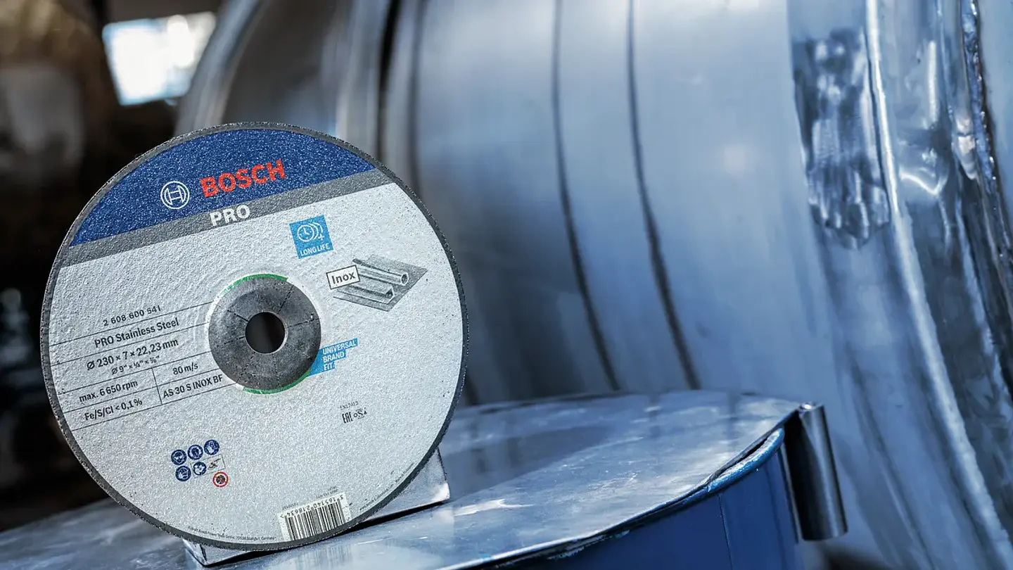 Disco de rebarbar Ø230mm colado PRO Stainless Steel BOSCH 10