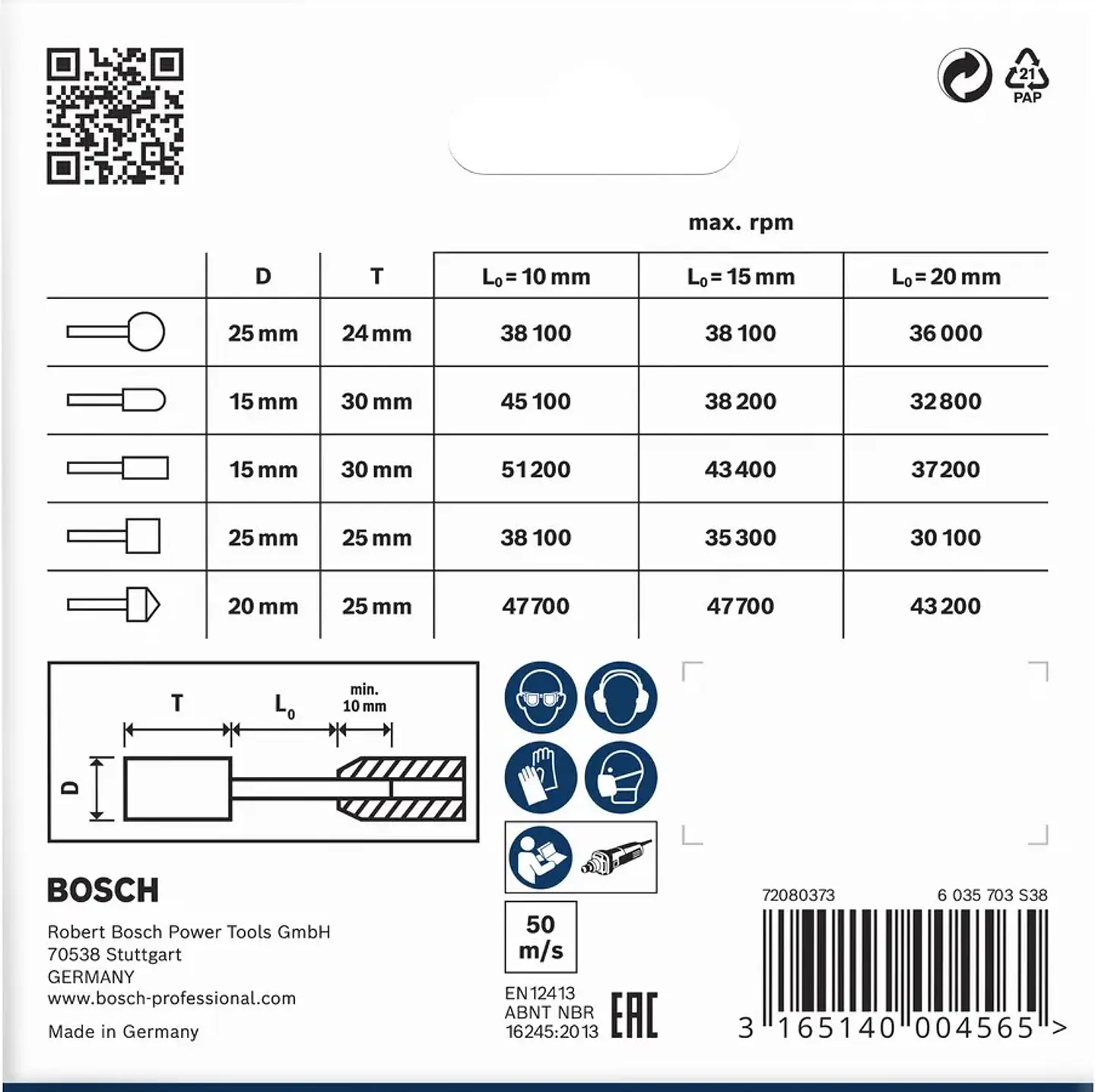 Conjunto de pontas montadas PRO Steel (5 unids) BOSCH 3