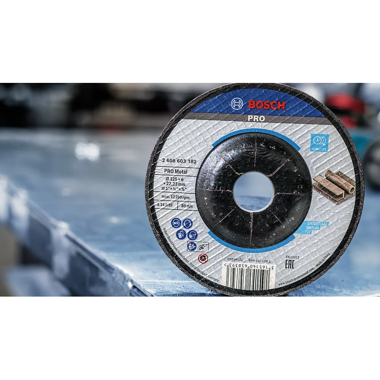 Disco de rebarbar colado Ø115mm PRO Metal BOSCH  7