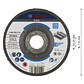 Disco de rebarbar colado Ø115mm PRO Metal BOSCH  - Thumbnail 2