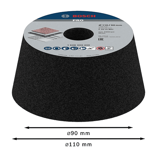 Mó cónica PRO Stone BOSCH  2