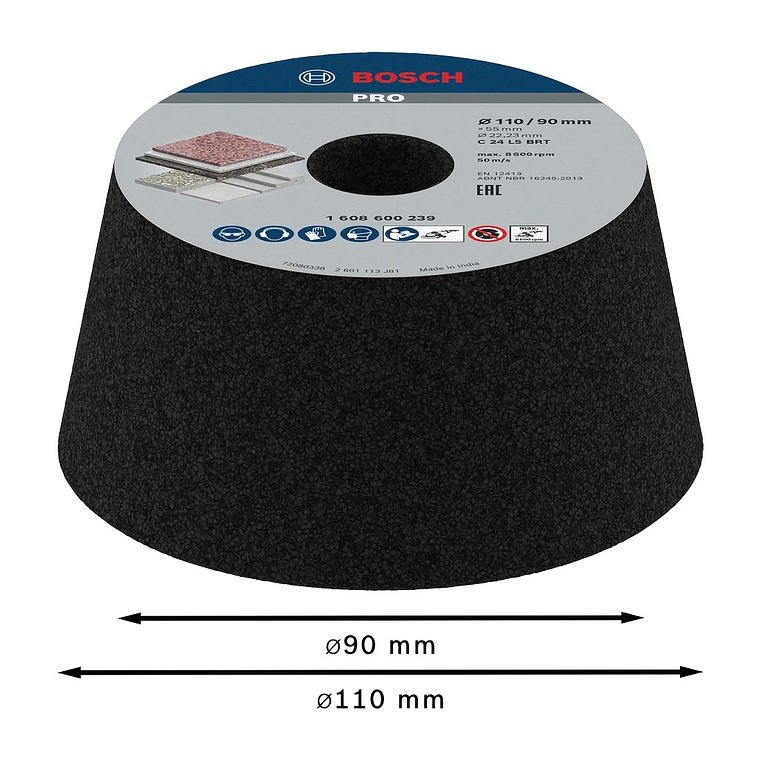 Mó cónica PRO Stone BOSCH  2