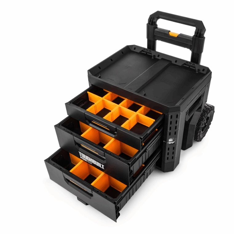 Mala com rodas com 3 gavetas TB-B1-D-R93 STACKTECH TOUGHBUILT 1