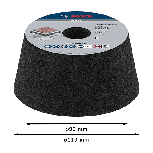 Mó cónica PRO Stone BOSCH 2