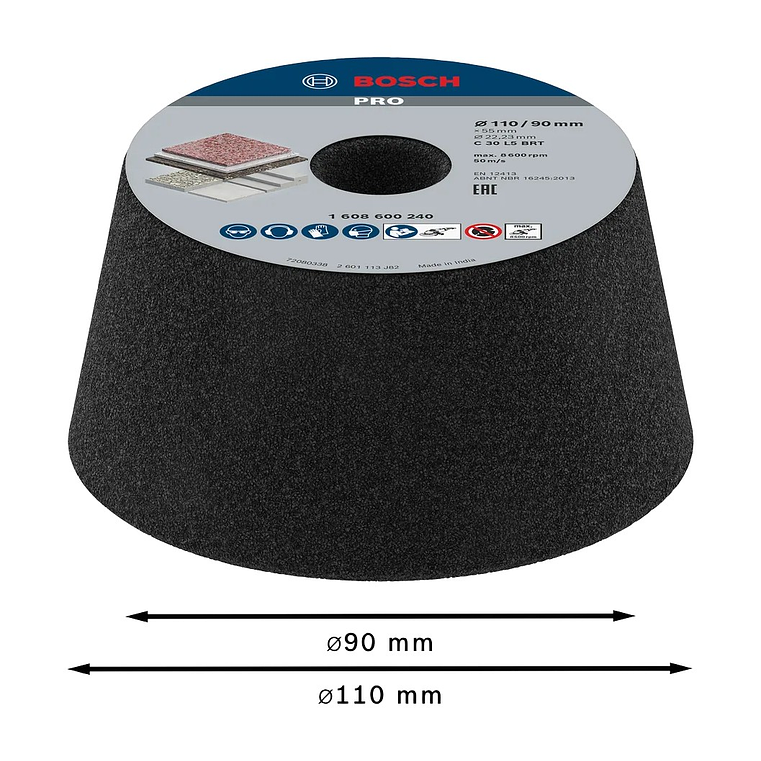 Mó cónica PRO Stone BOSCH 2