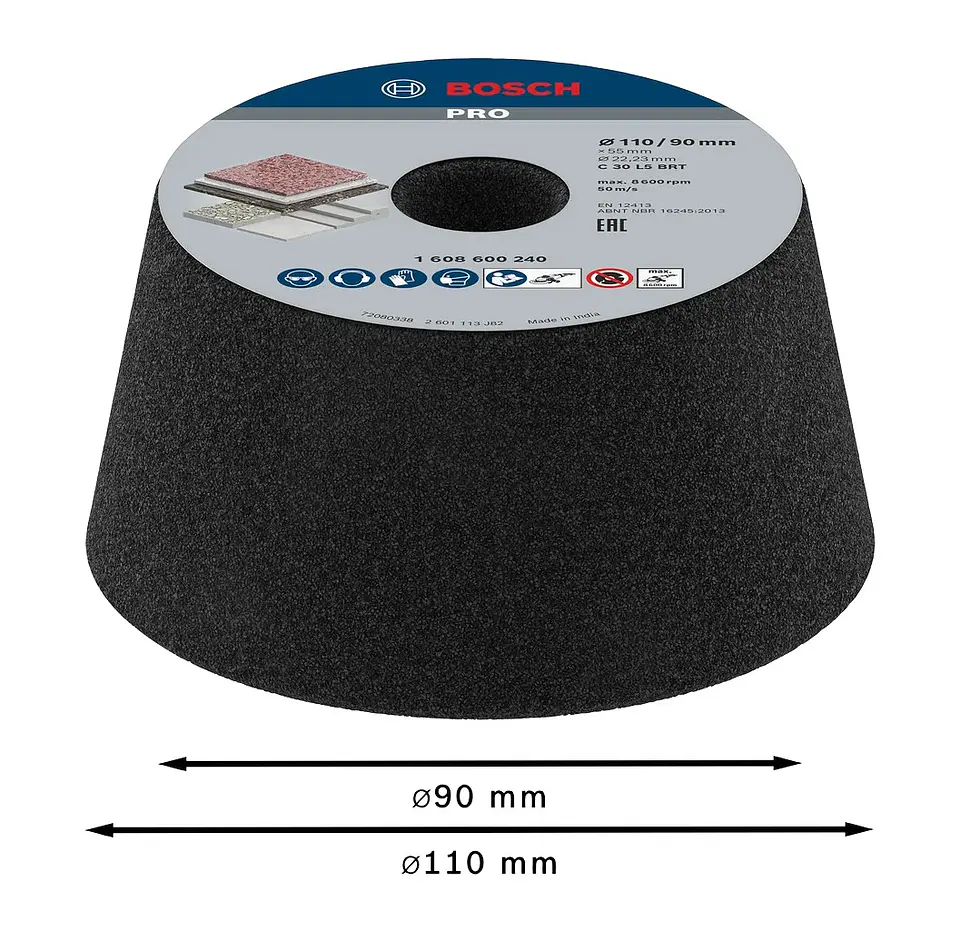 Mó cónica PRO Stone BOSCH 2