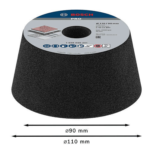 Mó cónica PRO Stone BOSCH 2