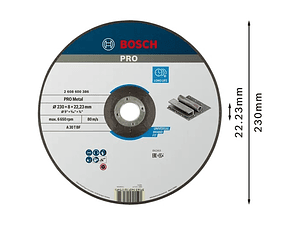 Disco de rebarbar colado Ø180 mm PRO Metal BOSCH