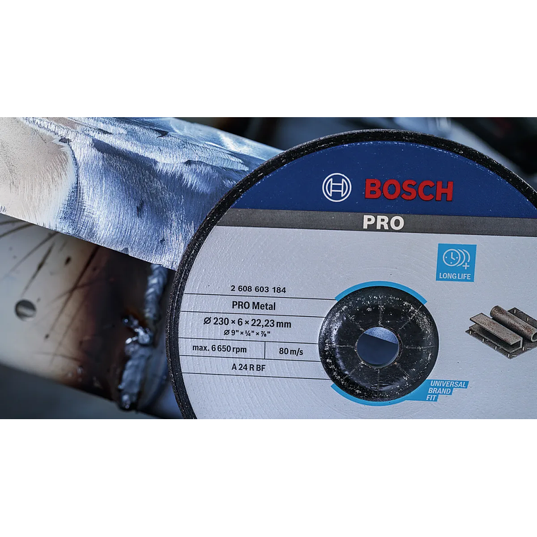 Disco de rebarbar colado Ø230mm PRO Metal BOSCH 13
