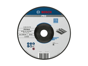 Disco de rebarbar colado Ø180mm PRO Metal BOSCH