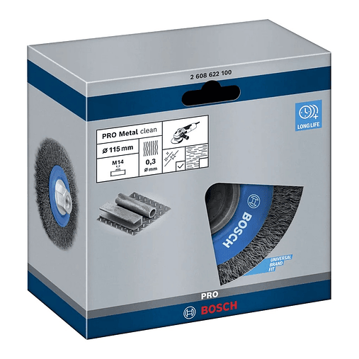 Catrabucha em disco Ø115mm PRO Metal clean BOSCH  3
