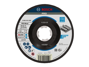 Disco de rebarbar Ø115mm colado PRO Metal BOSCH 