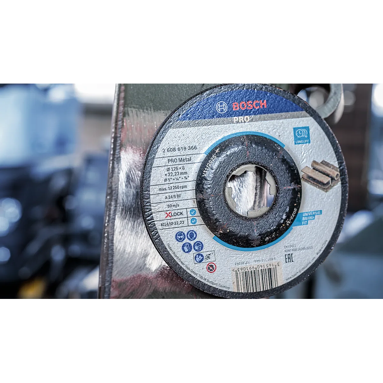 Disco de rebarbar Ø115mm colado PRO Metal BOSCH  10