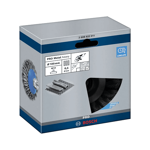 Catrabucha biselada Ø115mm PRO Metal heavy BOSCH 3