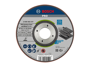 Disco de rebarbar Ø115mm colado PRO Semi-Flexible BOSCH 
