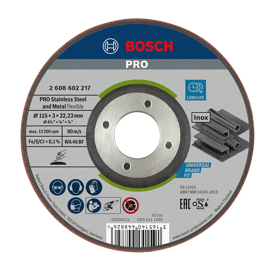 Disco de rebarbar Ø115mm colado PRO Semi-Flexible BOSCH  1