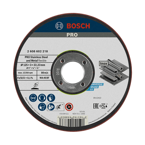 Disco de rebarbar Ø125mm colado PRO Semi-Flexible BOSCH 1