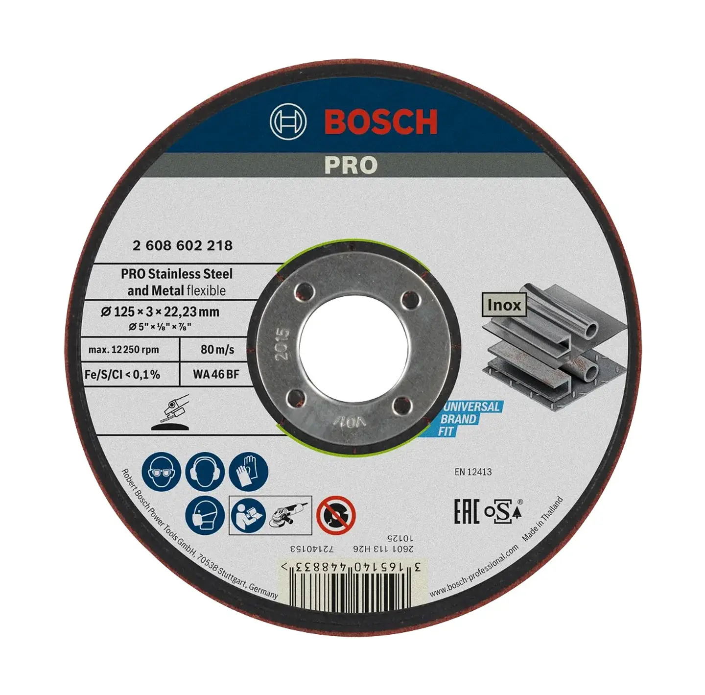 Disco de rebarbar Ø125mm colado PRO Semi-Flexible BOSCH 1