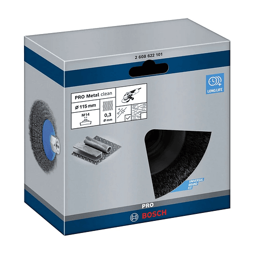 Catrabucha biselada Ø115mm PRO Metal clean BOSCH 2