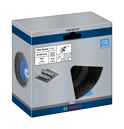 Catrabucha biselada Ø100mm PRO Metal clean BOSCH 
