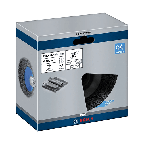 Catrabucha biselada Ø100mm PRO Metal clean BOSCH  2