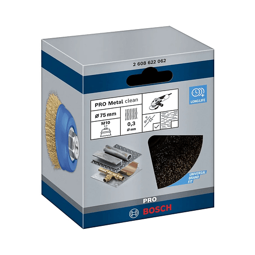 Escova de copo Ø75mm PRO Metal clean BOSCH 3