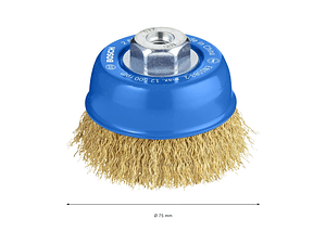 Escova de copo Ø75mm PRO Metal clean BOSCH