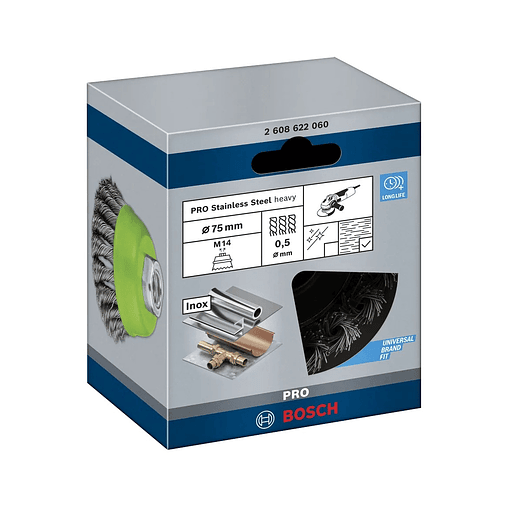 Catrabucha em copo Ø75mm PRO Stainless Steel heavy BOSCH  3