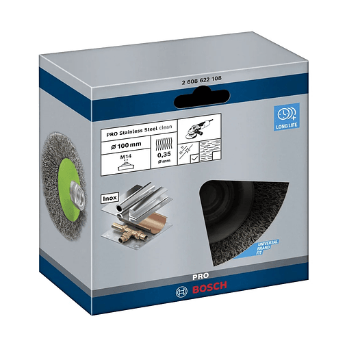 Catrabucha biselada Ø100mm PRO Stainless Steel clean BOSCH 3