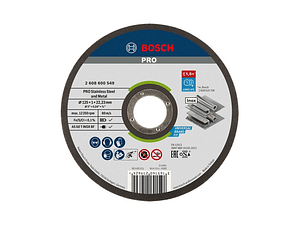Disco abrasivo colado Ø125mm PRO Stainless Steel and Metal BOSCH