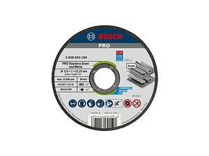 Disco abrasivo colado Ø115mm PRO Stainless Steel and Metal BOSCH