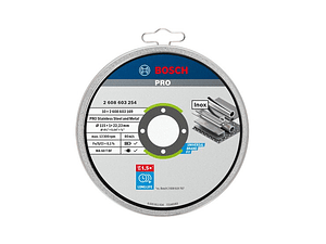 Disco abrasivo colado Ø115mm PRO Stainless Steel and Metal (10 unidades) BOSCH