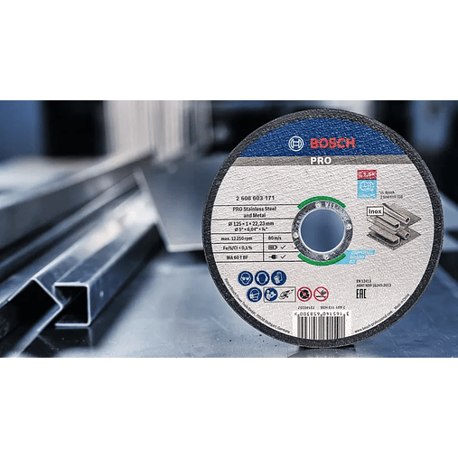 Disco abrasivo colado Ø150mm PRO Stainless Steel and Metal (1 unidade) BOSCH 9