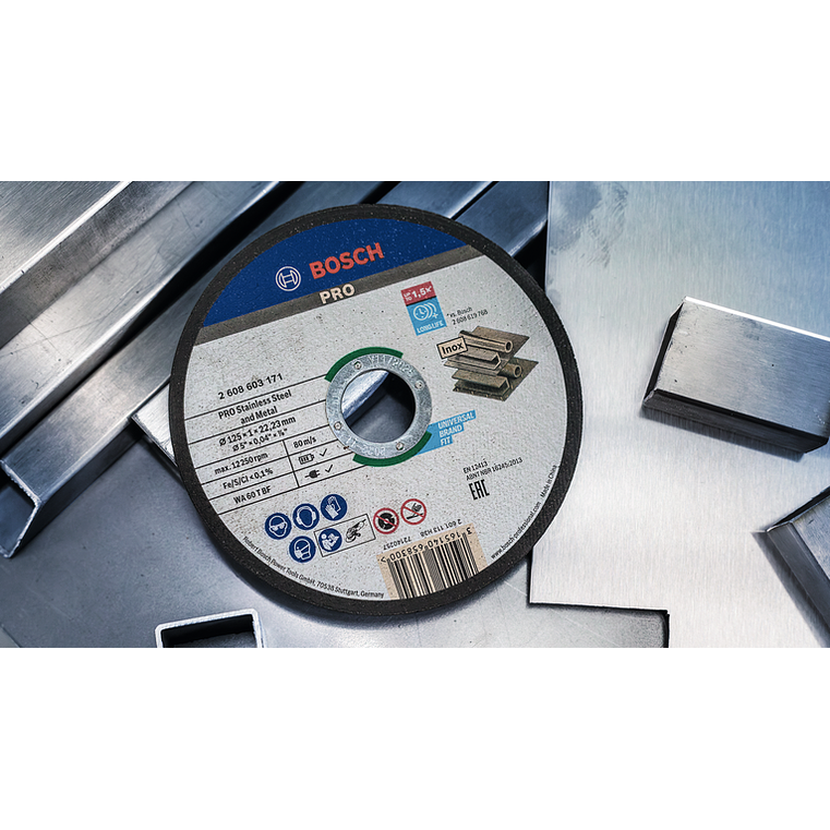 Disco abrasivo colado Ø115mm PRO Stainless Steel and Metal (100 unidades) BOSCH 7