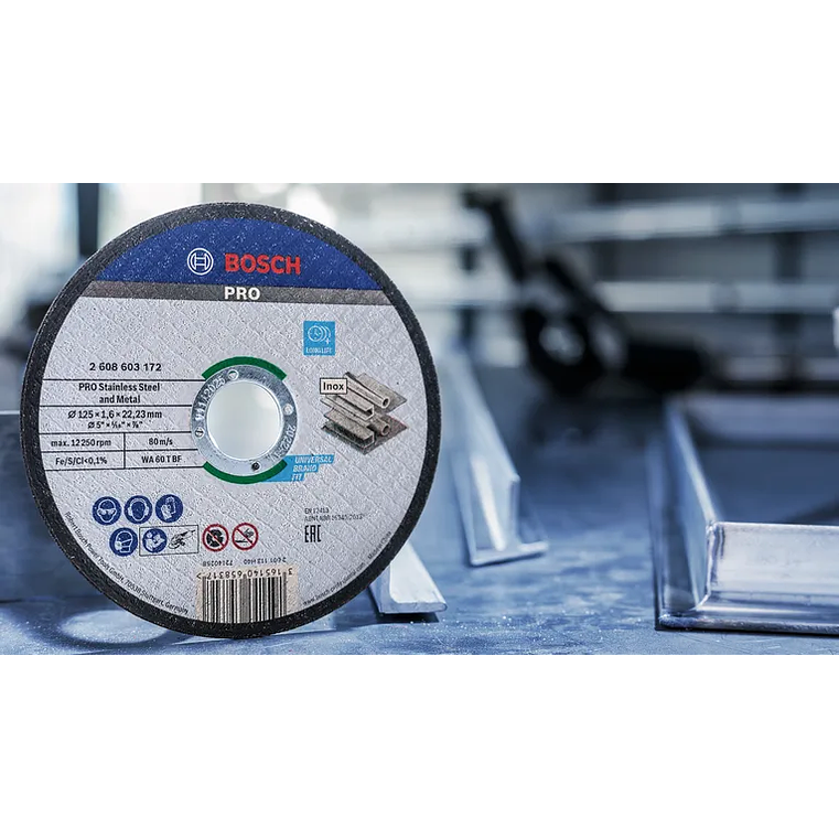 Disco abrasivo colado Ø125mm PRO Stainless Steel and Metal (100 unids) BOSCH 7